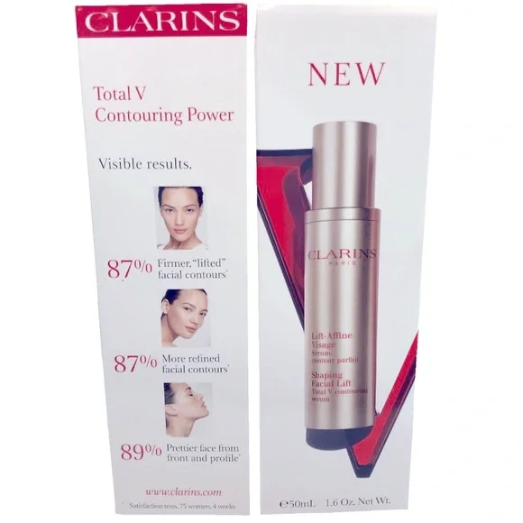 Clarins Paris Shaping Facial Lift Contouring Anti-Aging Serum Skincare Product - Picture 5 of 10